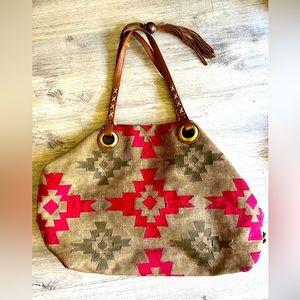 Lucky Brand Western syle beach tote